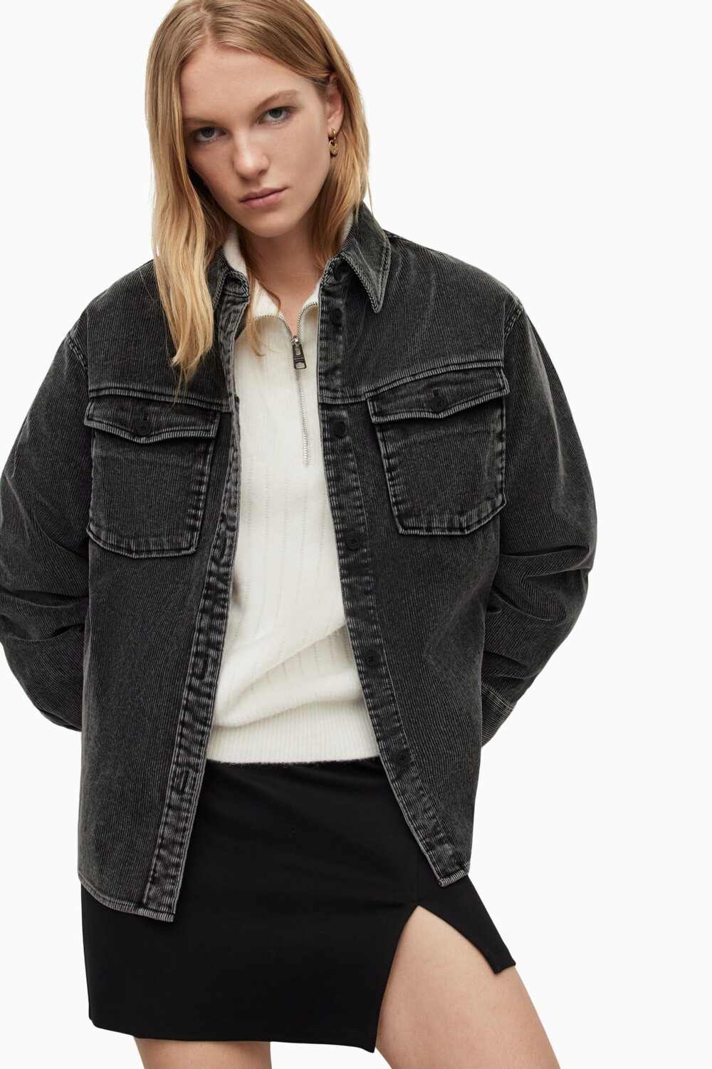 

AllSaints Phoebe черная рубашка All Saints, черный