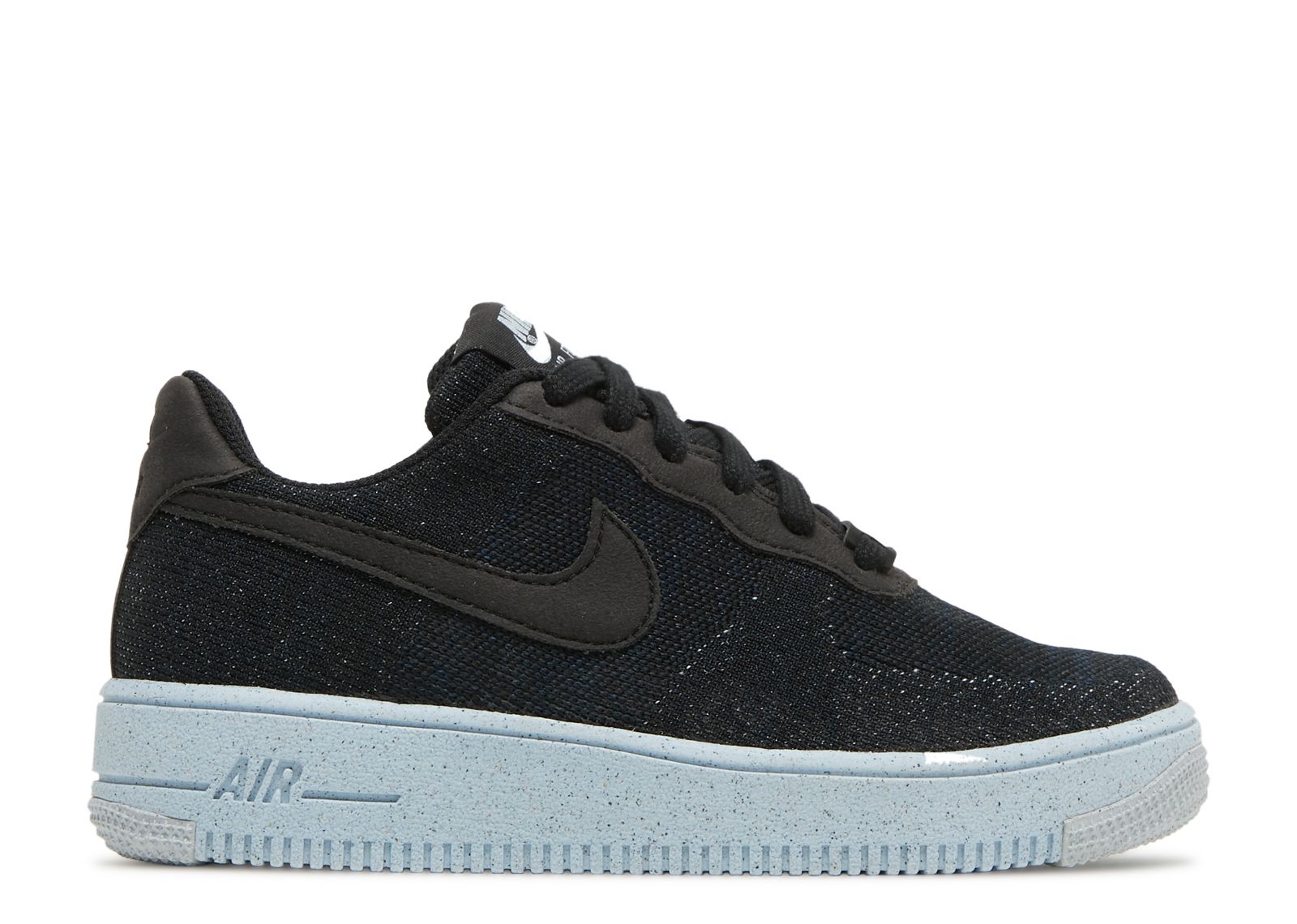 

Кроссовки Nike Air Force 1 Crater Flyknit Gs 'Black Chambray Blue', черный