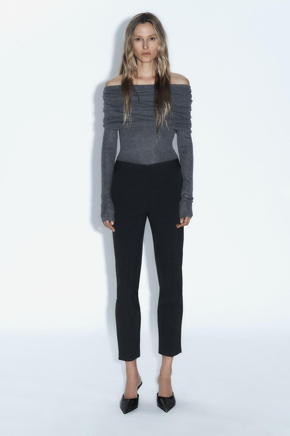 

Брюки с пояснением ZARA, полосы
