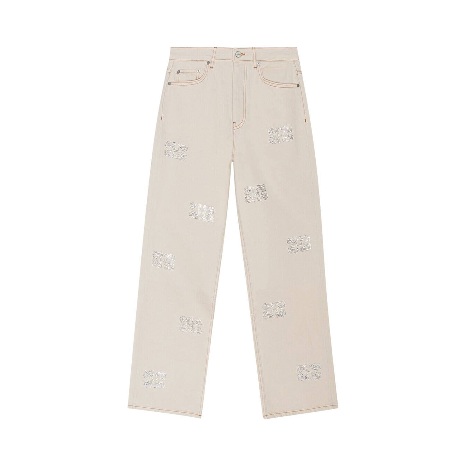 

Джинсы GANNI Sparkle Izey Vanilla Ice