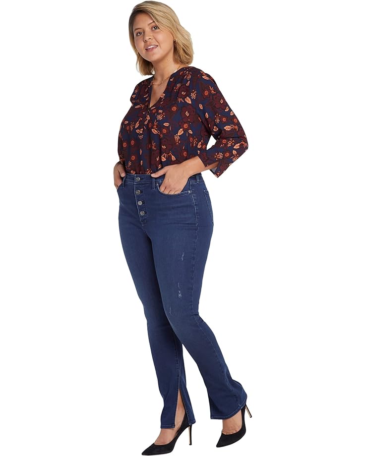 grant Джинсы Nydj Plus Size High-Rise Alina Legging Jeans with Ankle Slits in Grant, цвет Grant