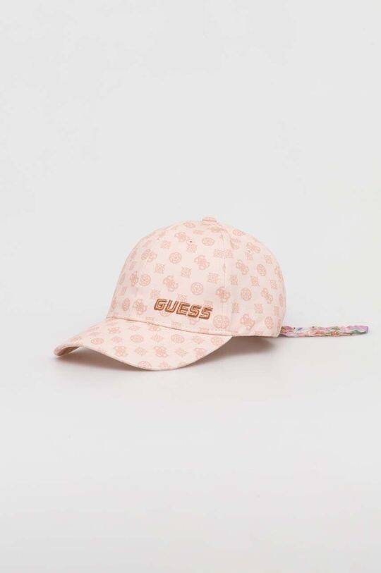 

Бейсболка из хлопка Guess, розовый
