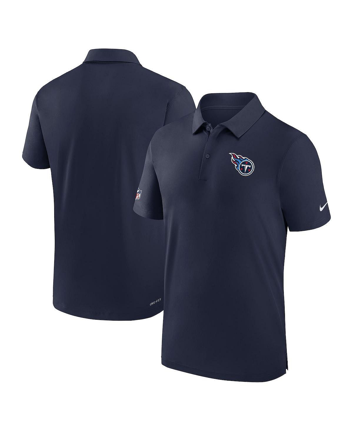 Мужская темно-синяя рубашка-поло Tennessee Titans Sideline Coaches Performance Nike