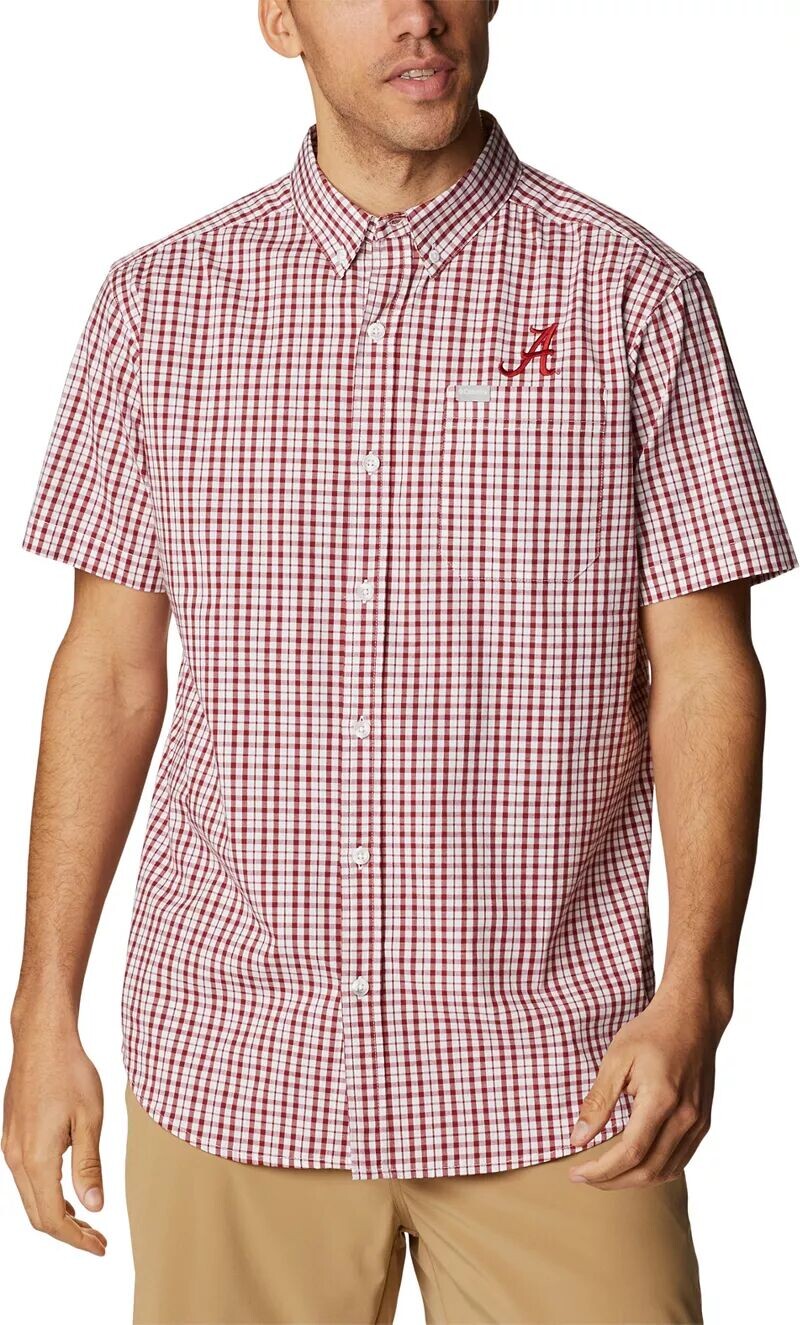 

Мужская рубашка на пуговицах Columbia Alabama Crimson Tide Crimson Rapid Rivers