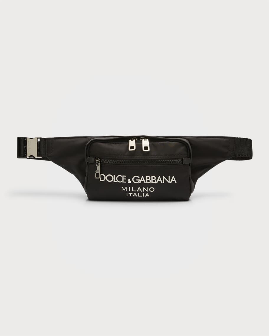 

Мужская поясная сумка из нейлона с логотипом Dolce&Gabbana