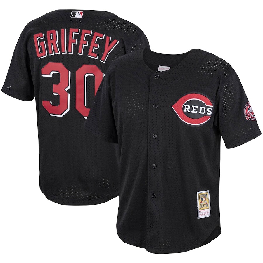 

Джерси Mitchell & Ness Cincinnati Reds, черный