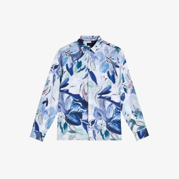 

Рубашка Clunie классического кроя из хлопка Ted Baker, мультиколор