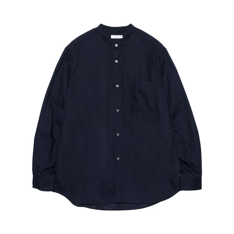 

Рубашка Nanamica nanamica Band Collar Panama Shirt, синий