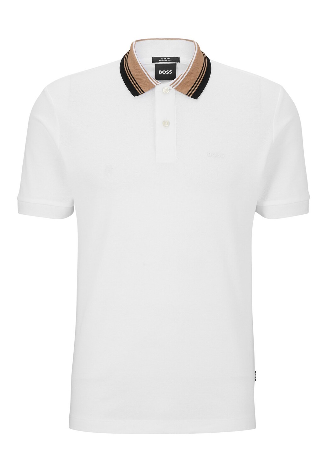 

Рубашка поло BOSS PHILLIPSON 118 Slim Fit, белый
