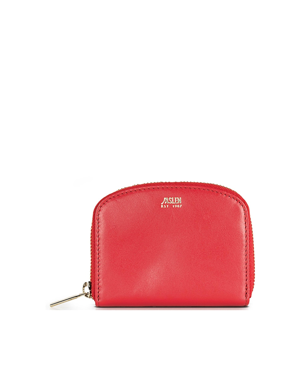 Красный кожаный женский кошелек Georgia с RFID-защитой Jaslen, красный