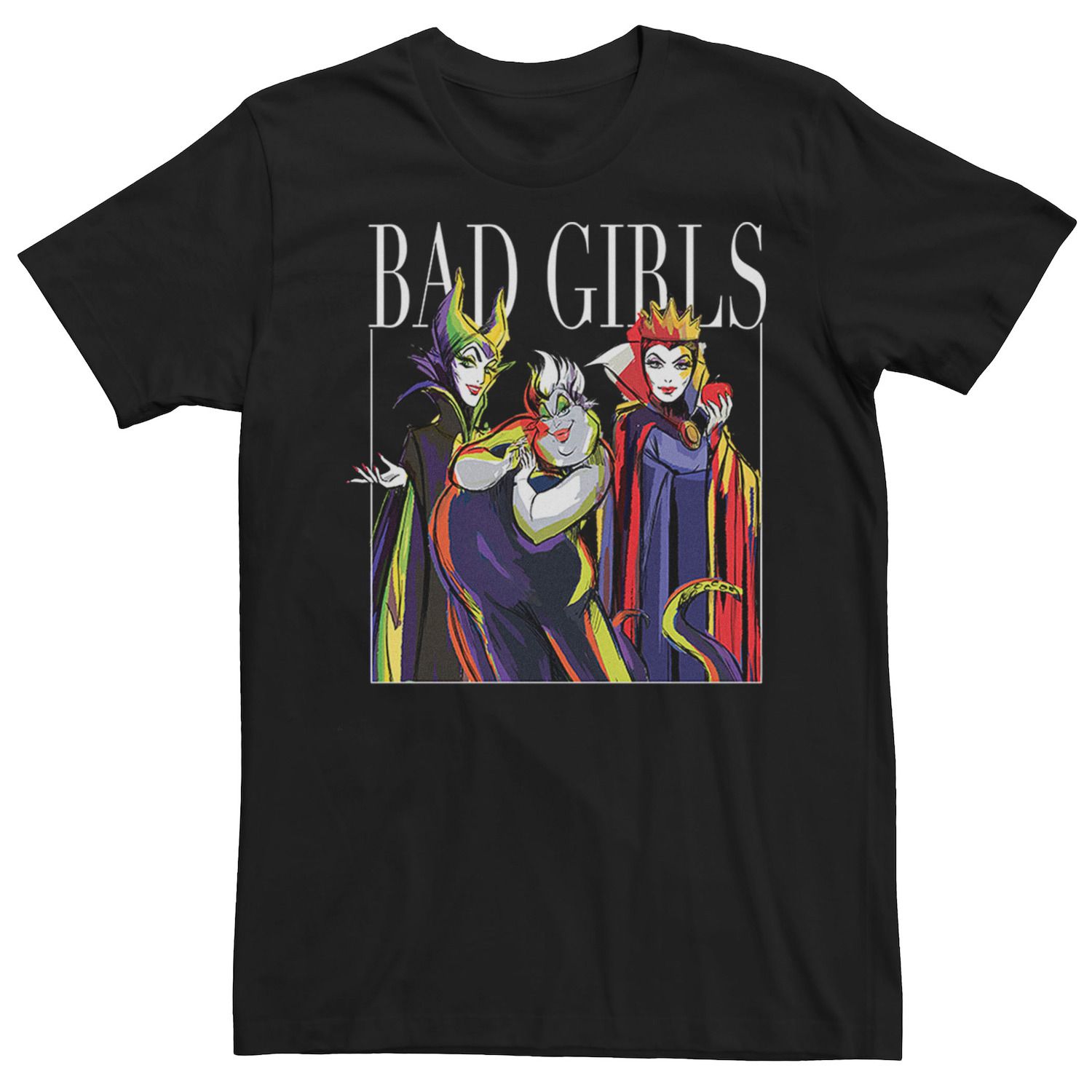 Мужская футболка Disney Villains Bad Girls Licensed Character