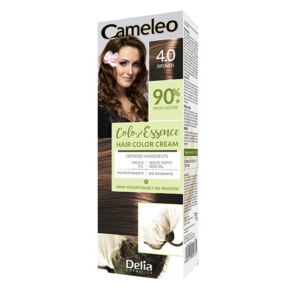 цена Краска для волос крем-4.0 коричневая Delia Cameleo Color Essence, 75 гр