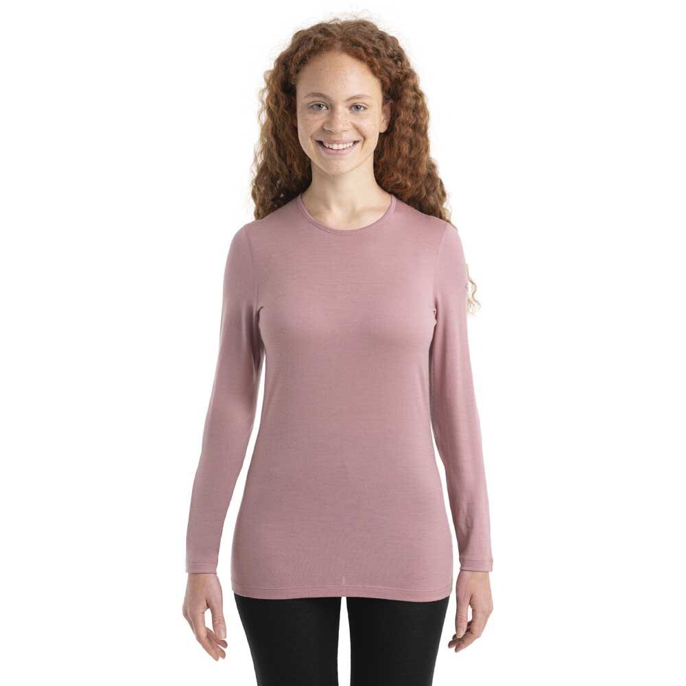 

Базовый слой Icebreaker 200 Oasis Crewe Merino, розовый