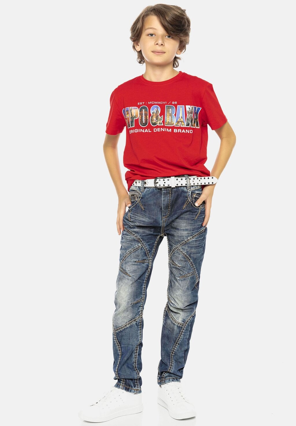 

Джинсы Straight Leg Cipo & Baxx, цвет blue