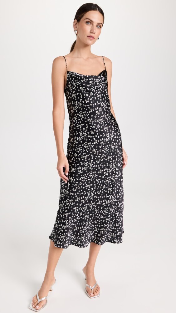 

Платье Nili Lotan Enora Silk Short, черный