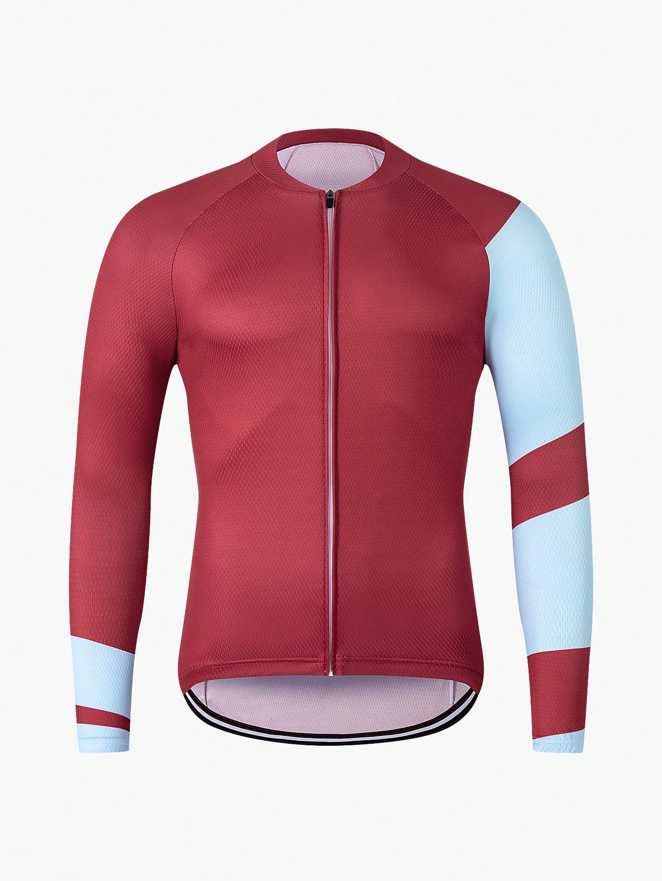цена Велосипедная куртка с коротким рукавом спереди на молнии цветных блоков с рукавом реглан для воздухопроницаемости, красный
