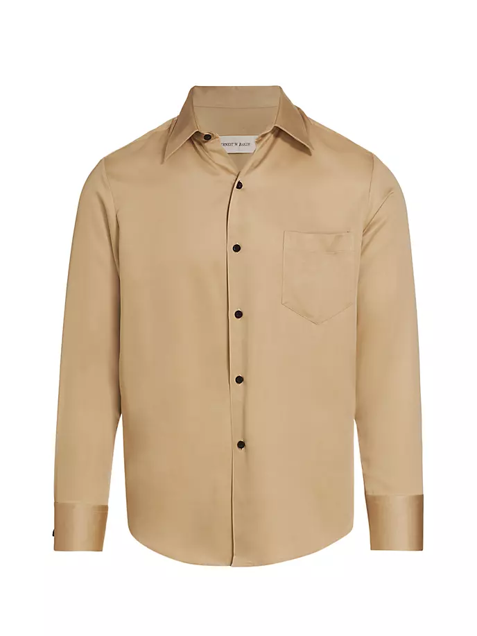 Классическая рубашка на пуговицах спереди Ernest W. Baker, цвет camel цена и фото