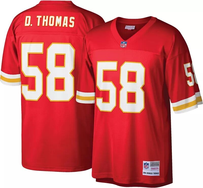 

Мужская футболка Mitchell & Ness Kansas City Chiefs Derrick Thomas № 58, 1994 год.