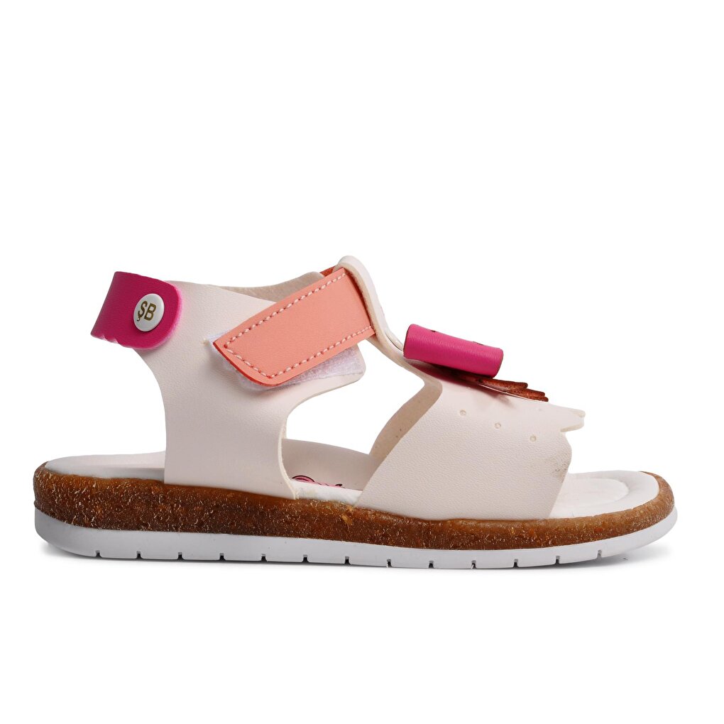 210113 Бело-розовые сандалии для девочек Comfort Ayakmod