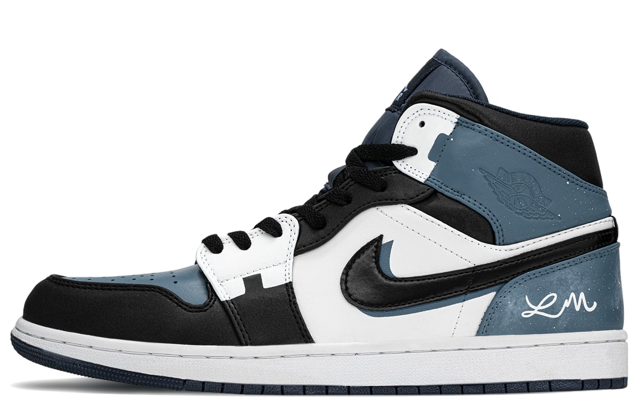 

Jordan Air Jordan 1 Vintage Баскетбольные кроссовки унисекс, Black/Blue