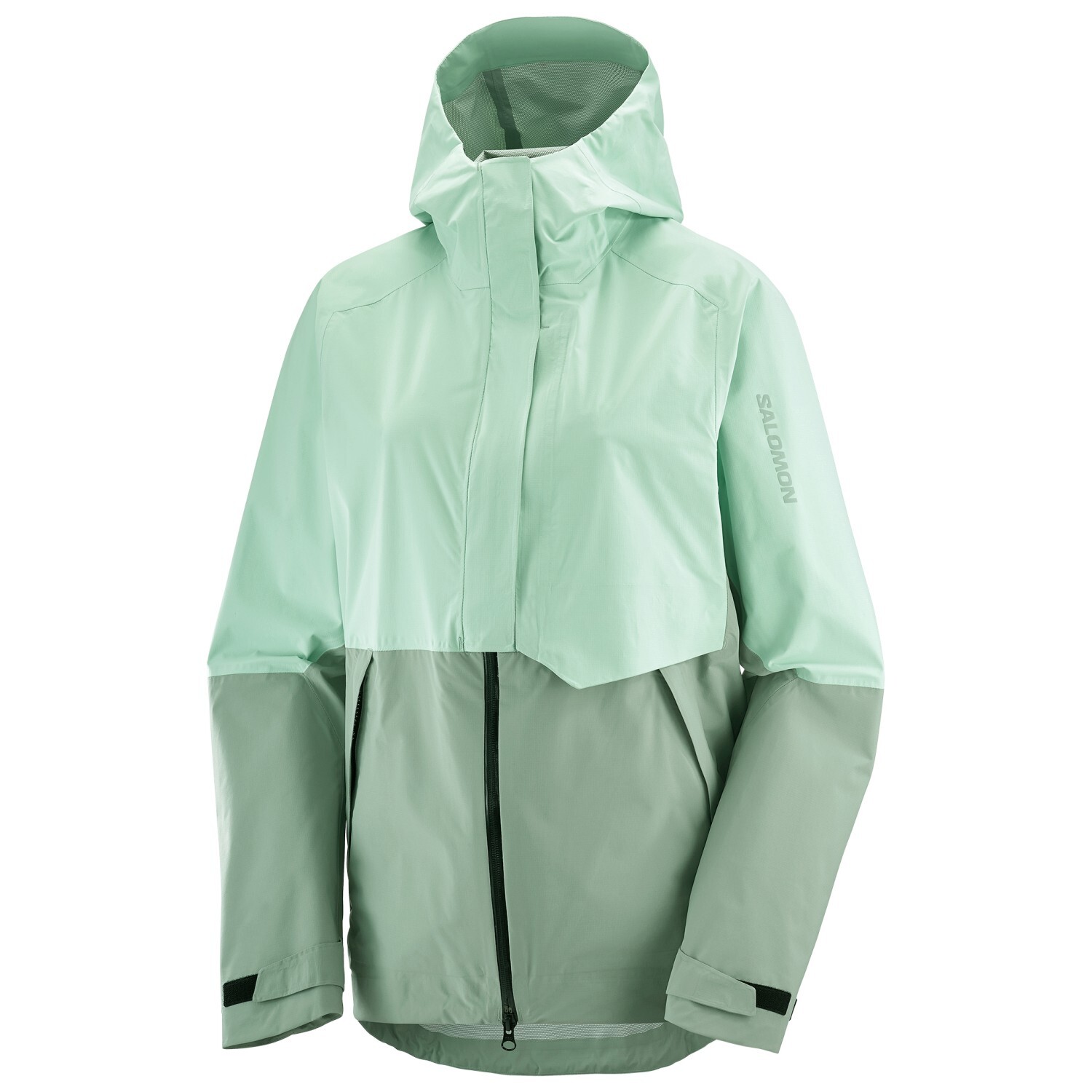 Дождевик Salomon Women's Outerpath WP Pro, цвет Iceberg Green/Aqua Foam