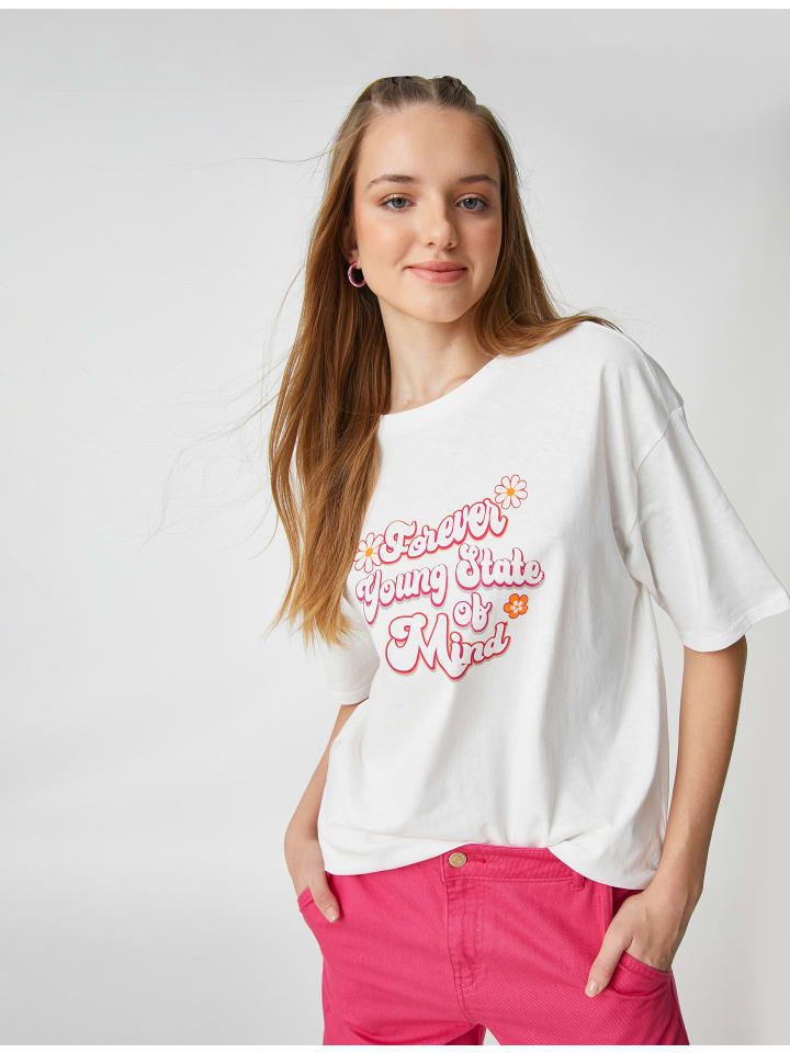 

Футболка KOTON T shirt, экрю