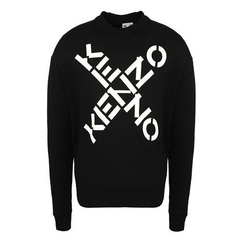 

Толстовка KENZO Round Collar Long Sleeve Male Black, черный