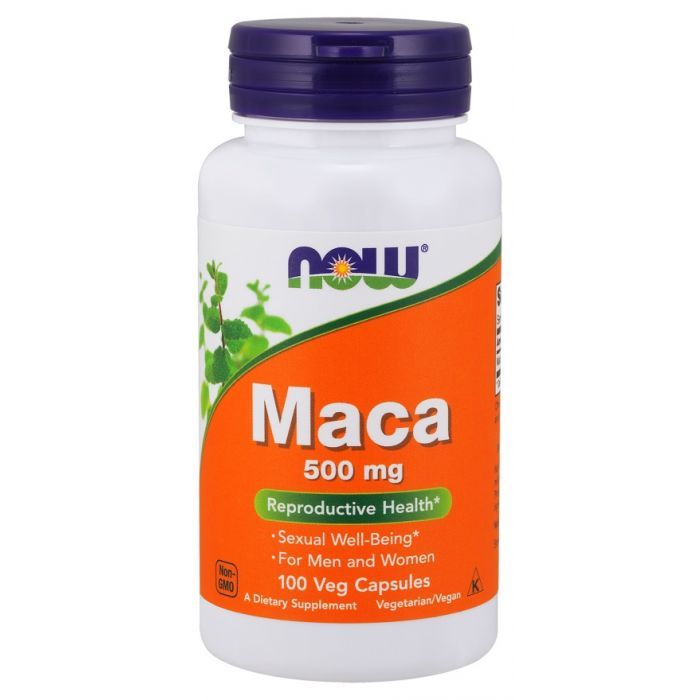 Препарат, улучшающий память и концентрацию Now Foods Maca 500 mg, 100 шт