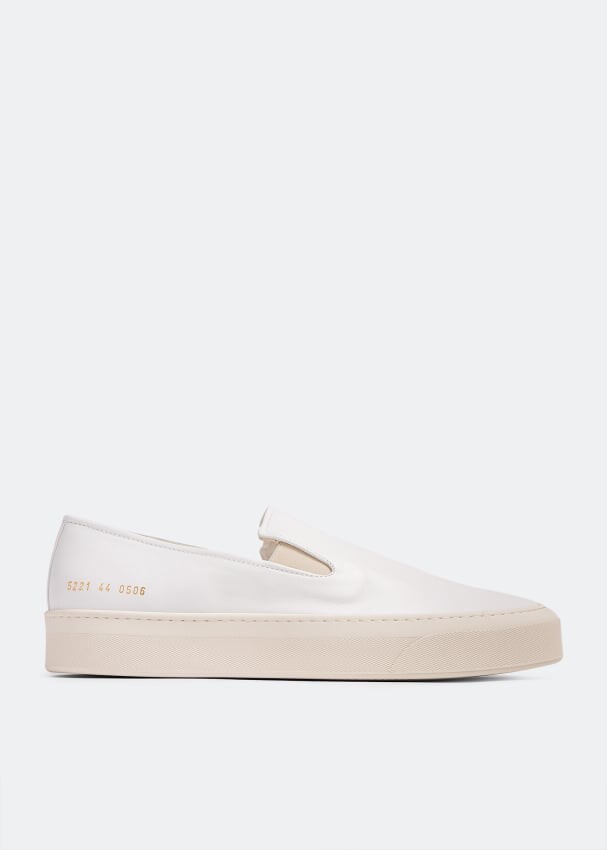 

Кроссовки Common Projects Leather Slip-On, белый