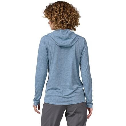 

Повседневная толстовка Capilene Cool женская Patagonia, цвет Steam Blue/Light Plume Grey X-Dye