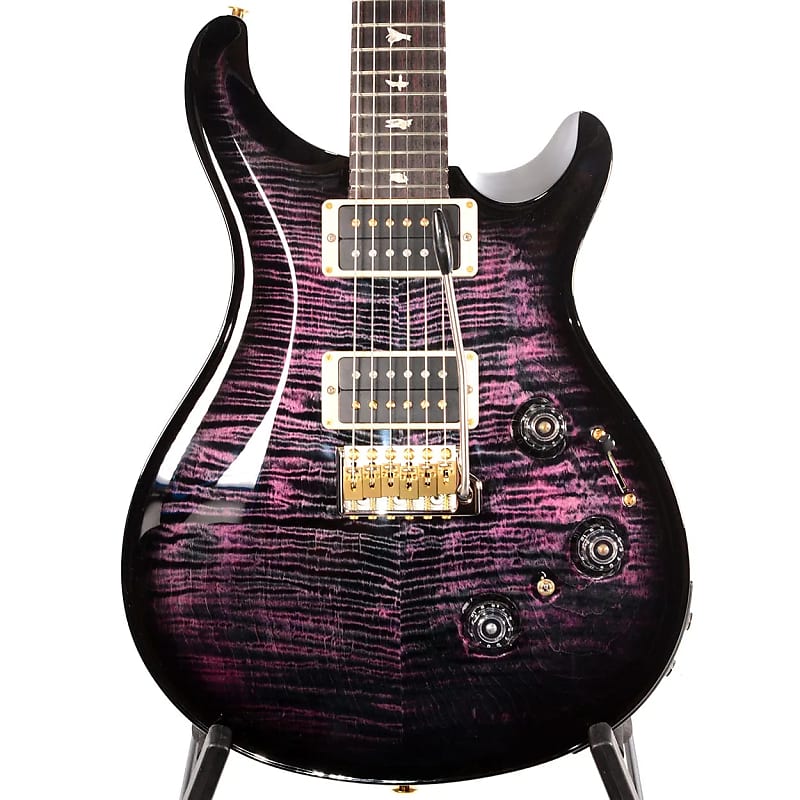 Электрогитара PRS Custom 24 Piezo - 10 Top, Purple w/ Black Wrap Burst