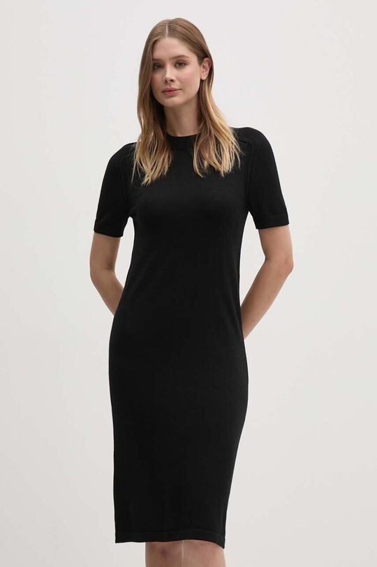 

Шерстяное платье Calvin Klein, черный