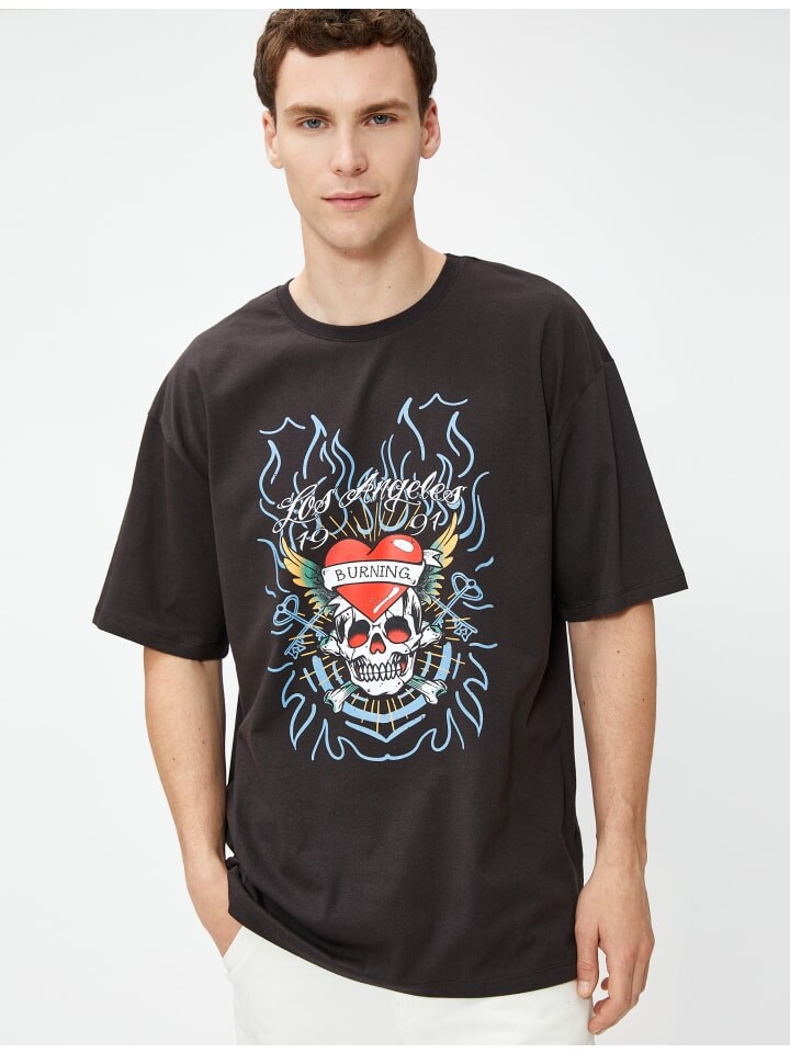 

Футболка KOTON T shirt, антрацит