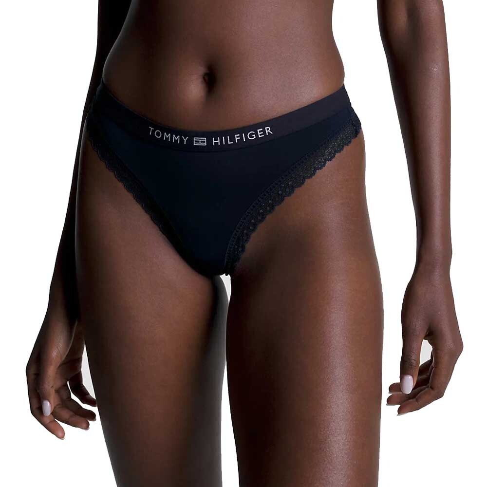 

Стринги Tommy Hilfiger Tonal Logo Lace, черный