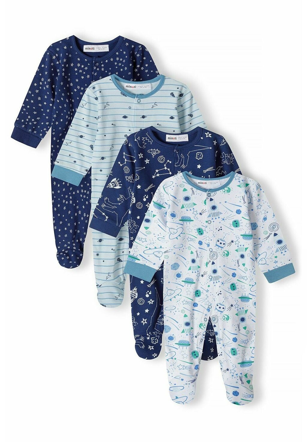 

Комбинезоны 4 PACK MINOTI, цвет navy white blue