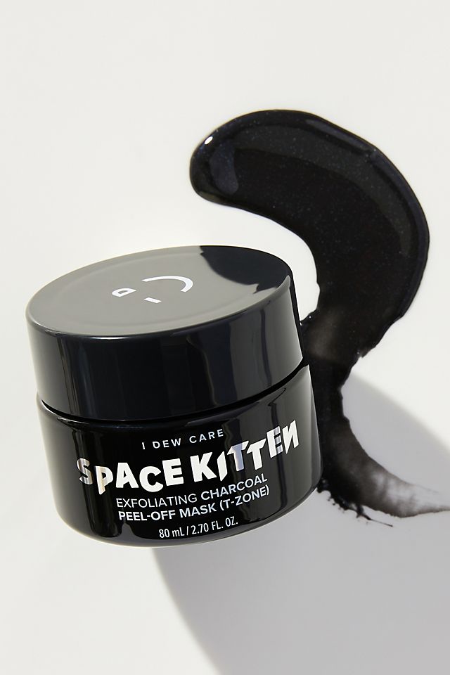 Отшелушивающая угольная маска-пленка I Dew Care Space Kitten, черный