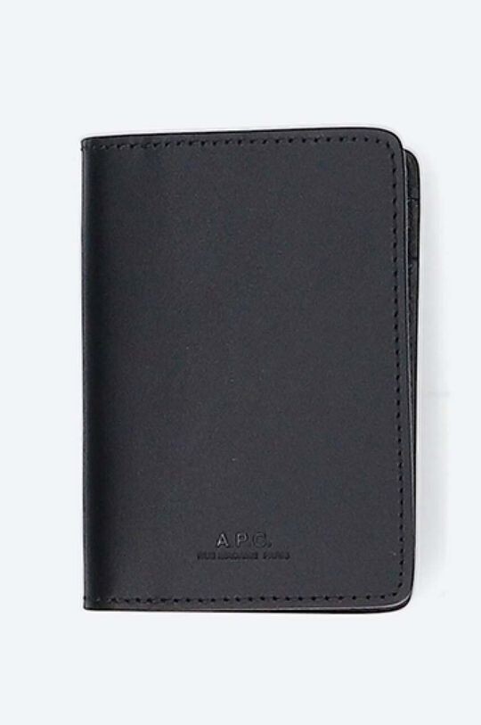 

Кожаная визитница Stefan A.P.C., черный