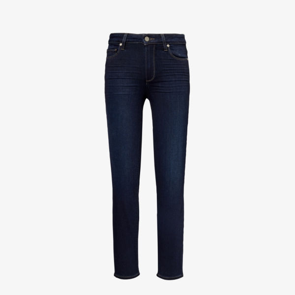 Hoxton зауженные джинсы средней посадки из эластичного денима Paige, цвет mona
