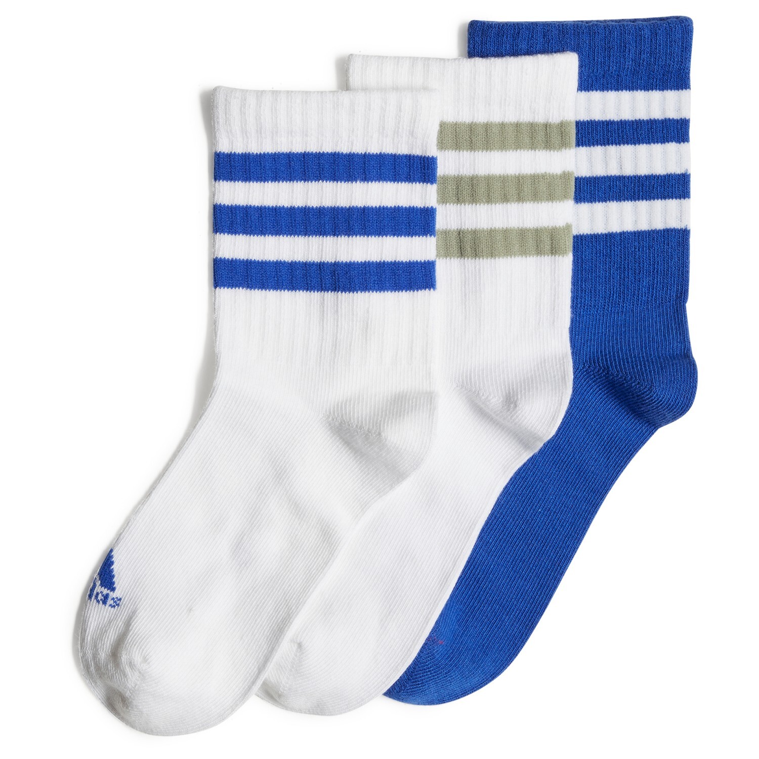 

Многофункциональные носки Adidas BTS 3PP, цвет White/Tent Green/Semi Lucid Blue