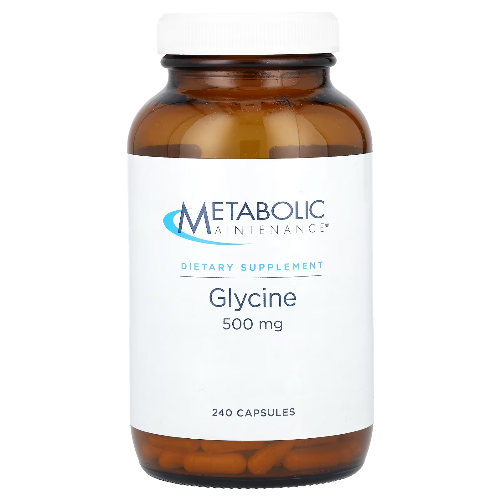 Глицин Metabolic Maintenance 500 мг metabolic maintenance biomaintenance пребиотик клетчатка 13 3 унции 378 г