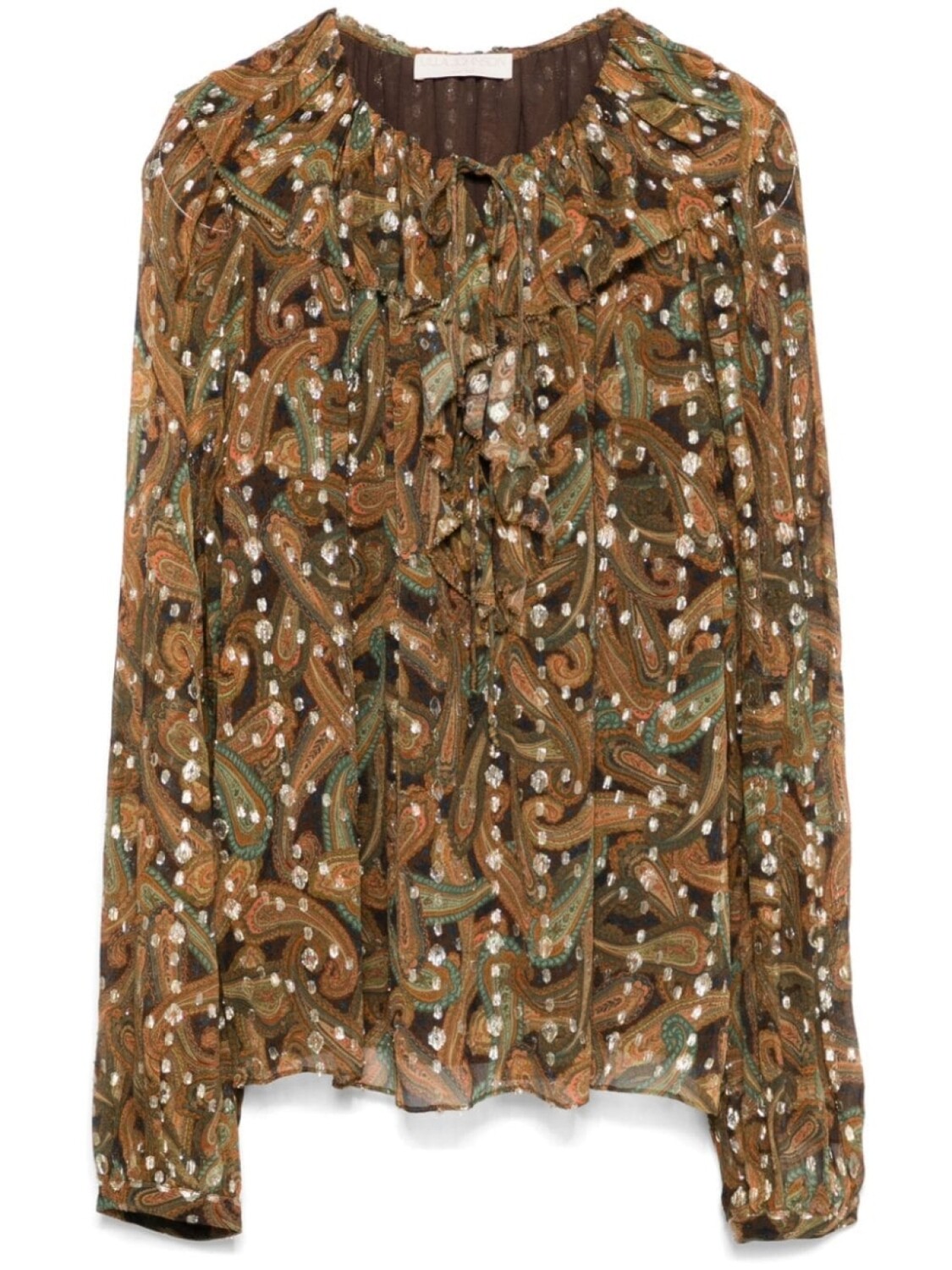 

Ulla Johnson блузка Emilie, коричневый