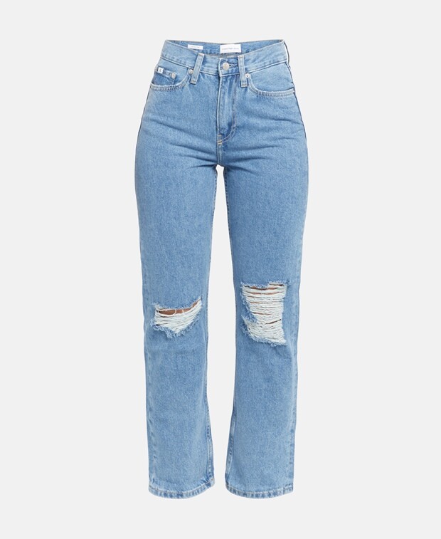 

Разрушенные джинсы Calvin Klein Jeans, светло-синий
