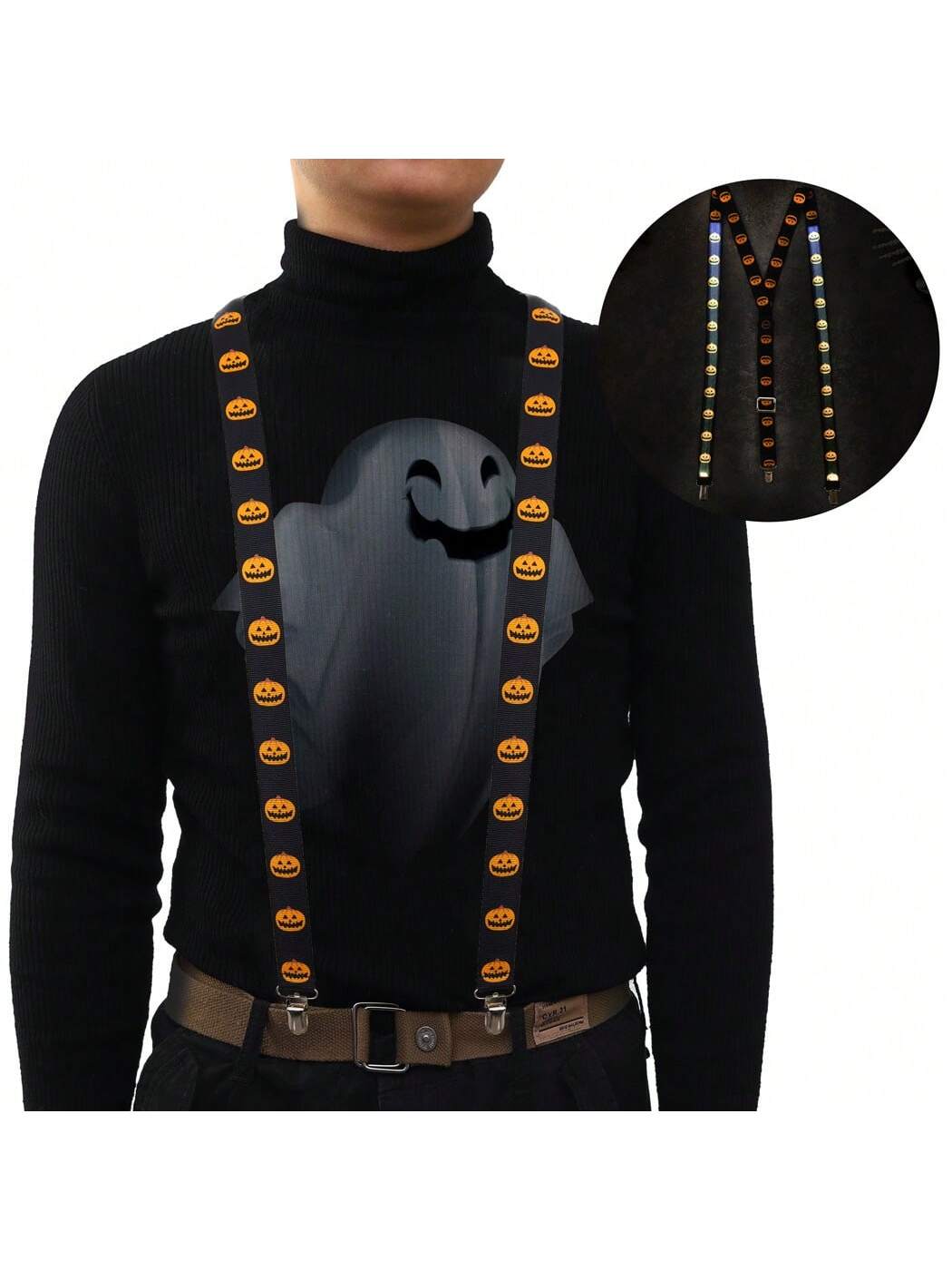 DRESBE светодиодные подтяжки с подсветкой, черный jyzcos надувные костюмы повязки забавный стул реквизит карнавал рождество вечеринка борец маскарадный костюм на хэллоуин для мужчин и взр