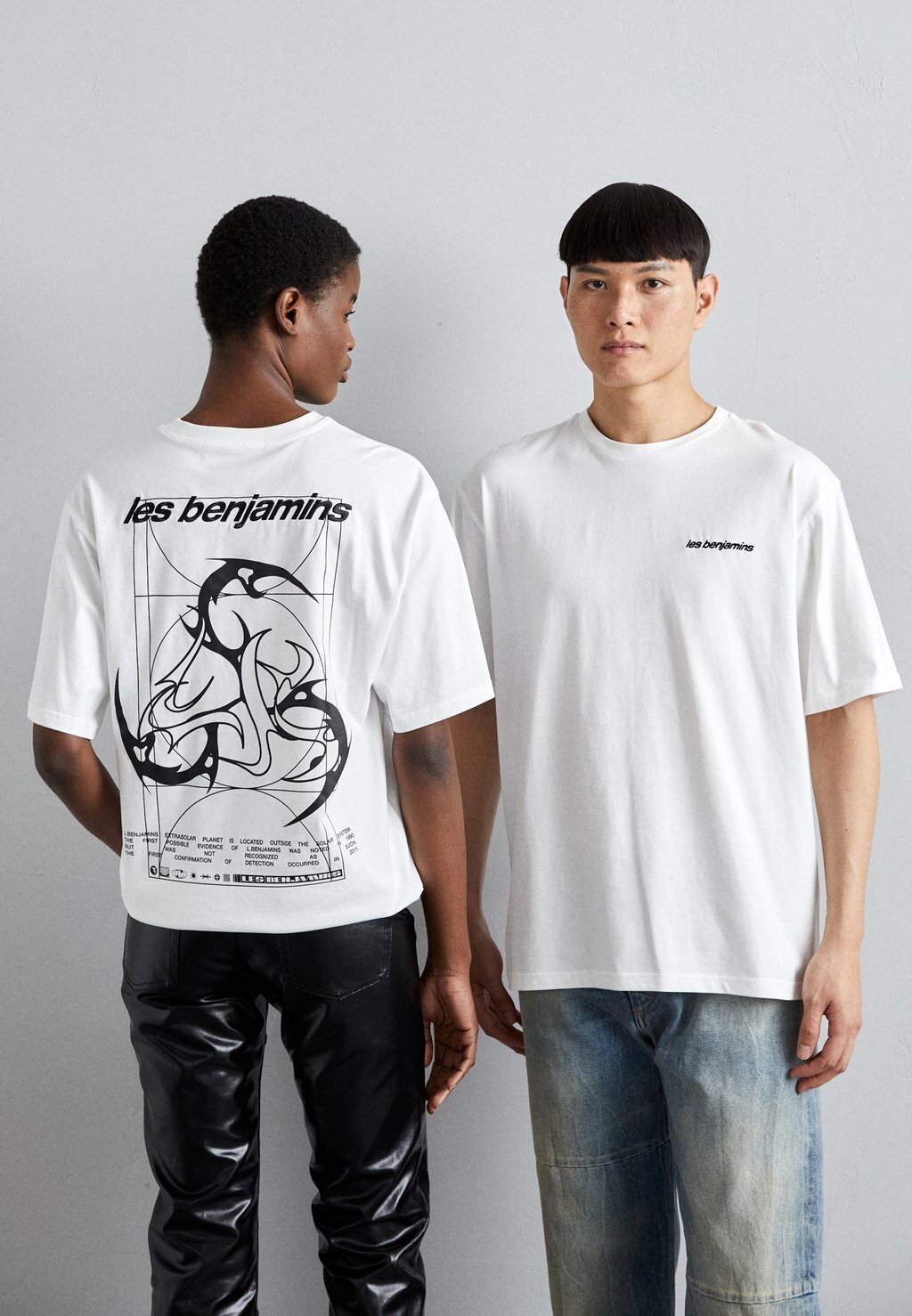 

Футболка с принтом RELAXED UNISEX Les Benjamins, белый