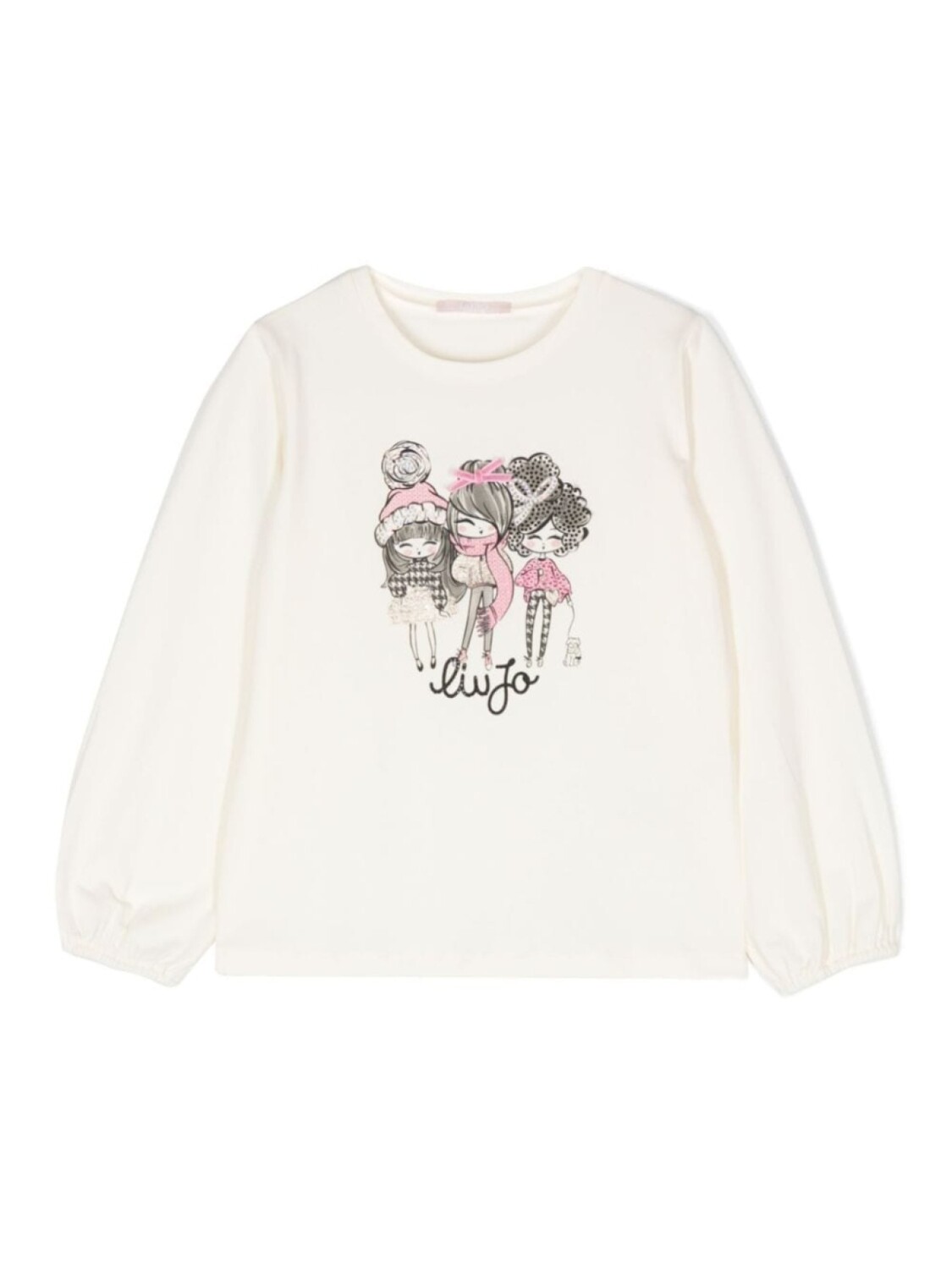 

Liu Jo Kids толстовка с логотипом, нейтральный цвет