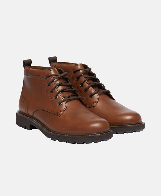 

Ботинки на шнуровке Clarks, темно коричневый