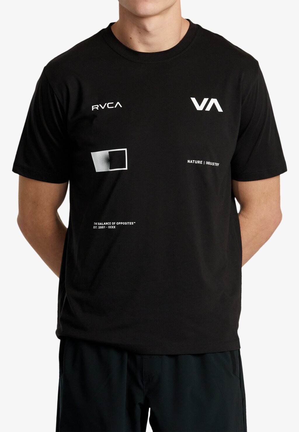 

Футболка с принтом RVCA, черный