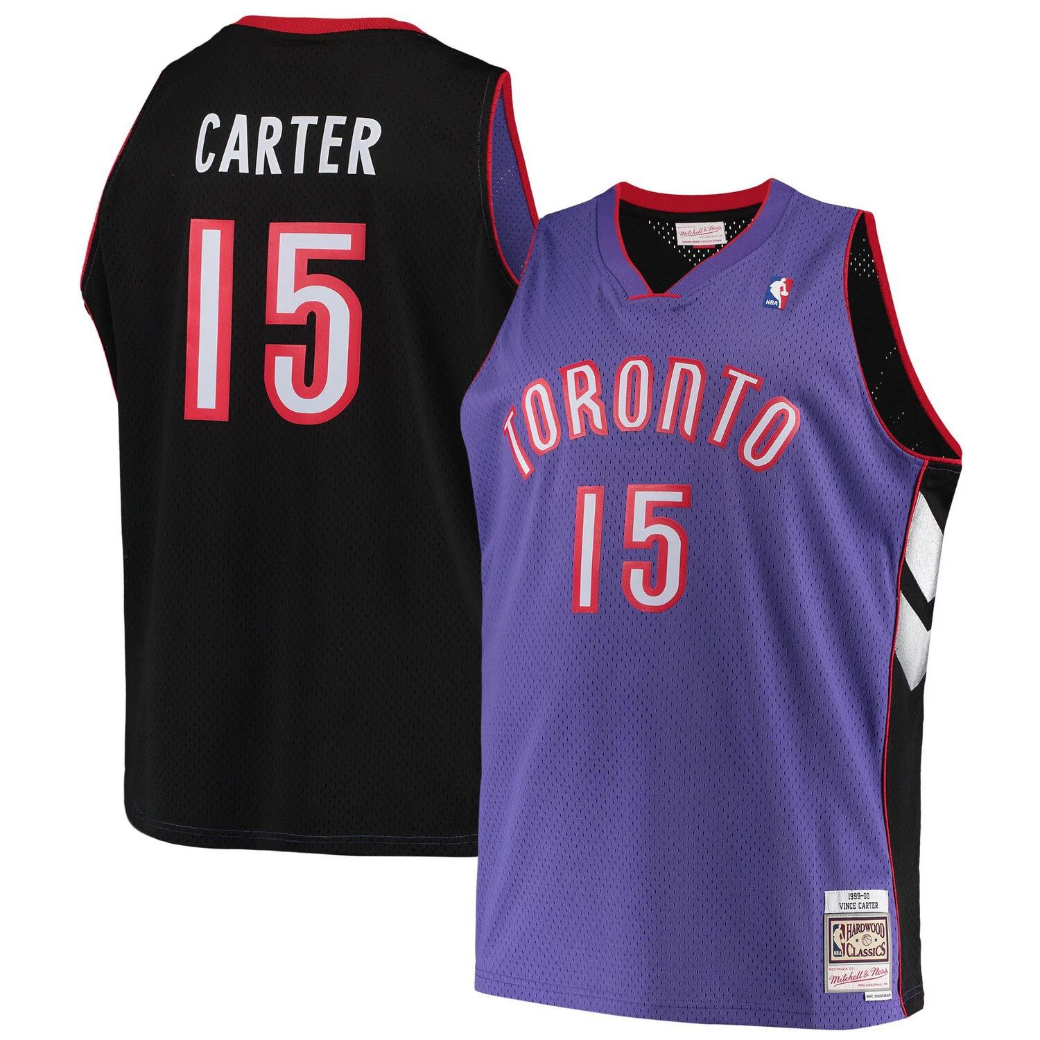 цена Мужская фиолетовая мужская футболка Mitchell & Ness Vince Carter Toronto Raptors Big & Tall Hardwood Classics