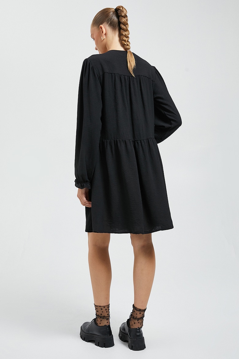 Короткое платье со складками Koton, черный