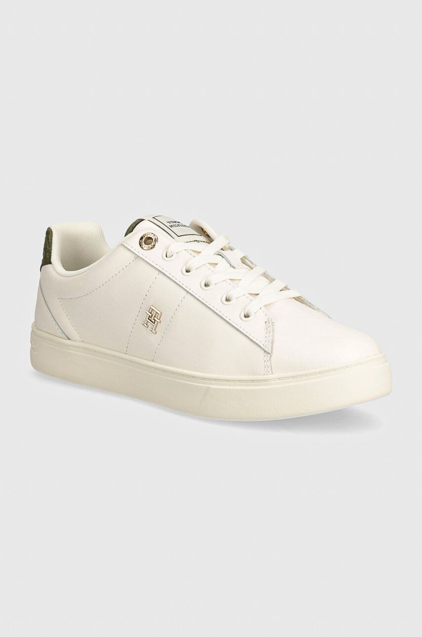 

Кожаные кроссовки Tommy Hilfiger ELEVATED ESSENT SNEAKER MONOGRAM, белый